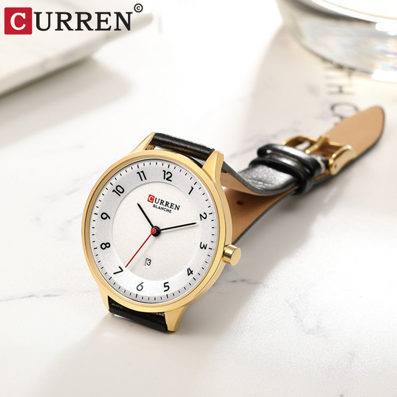 CURREN 9035 Jam Tangan Wanita Analog Tali Kulit WK-SBY