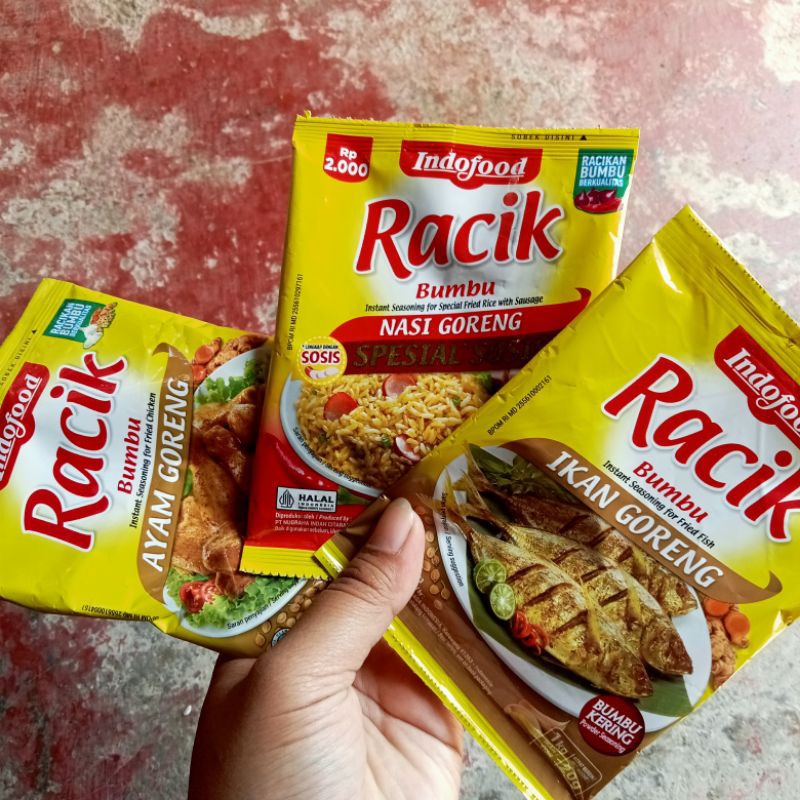 

Bumbu Racik Ayam Goreng, Ikan Goreng, dan Nasi goreng Spesial Sosis ( Indofood)