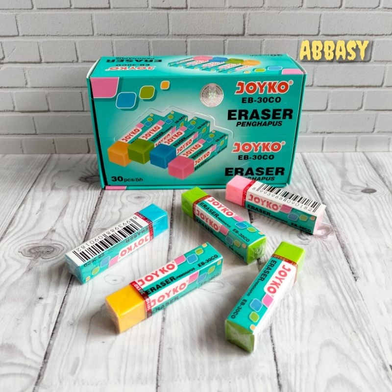 

penghapus ERASER warna-warni Joyko EB-30CO ( 15 pcs )