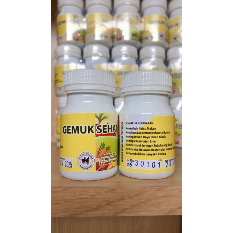 

PIL JAMU PENAFSU MAKAN/JAMU PENGGEMUK/GEMUK SEHAT ( BACA DESKRIPSI PRODUK)