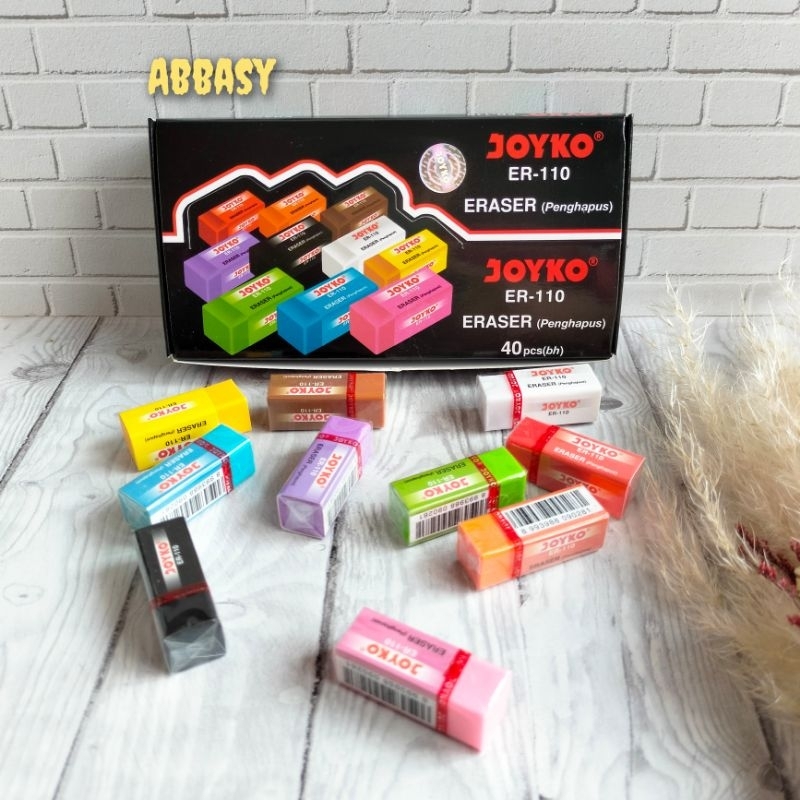 

Penghapus Kecil / Eraser Warna-Warni Joyko ER-110 ( 40 pcs )