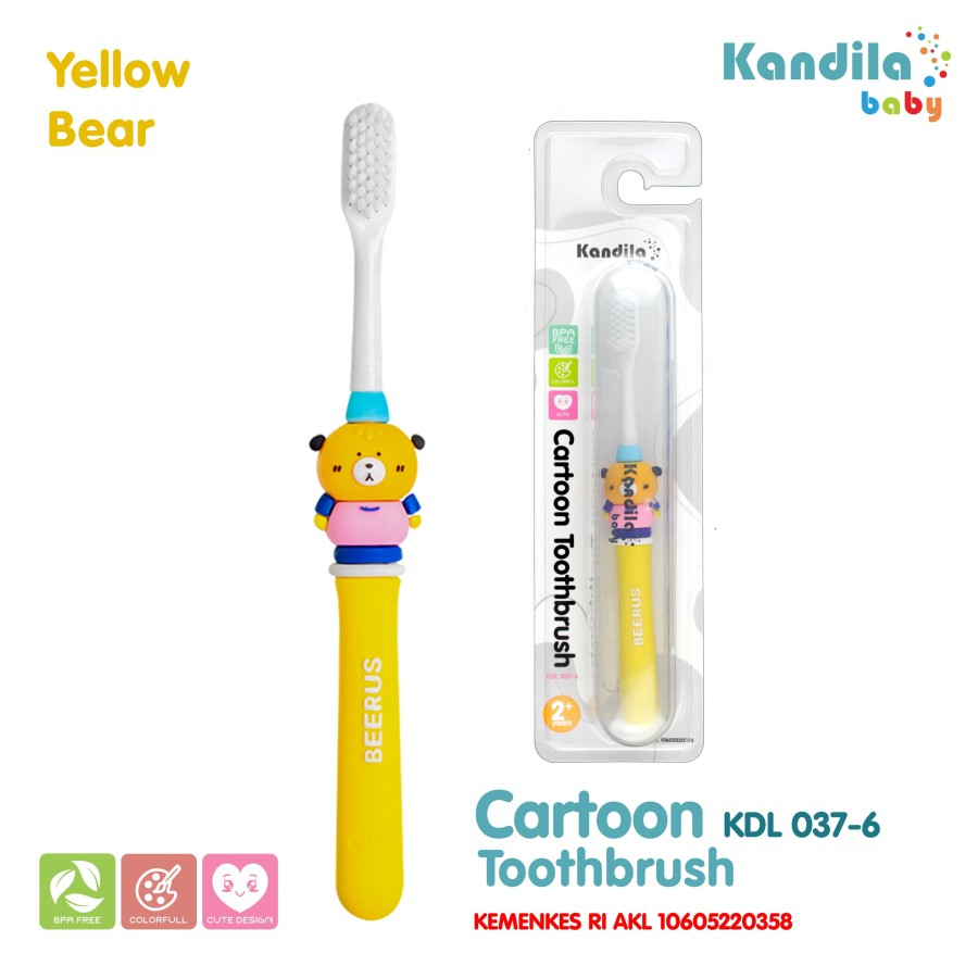 Sikat Gigi Bayi Anak Kandila Baby Cartoon Toothbrush / KDL 037-6