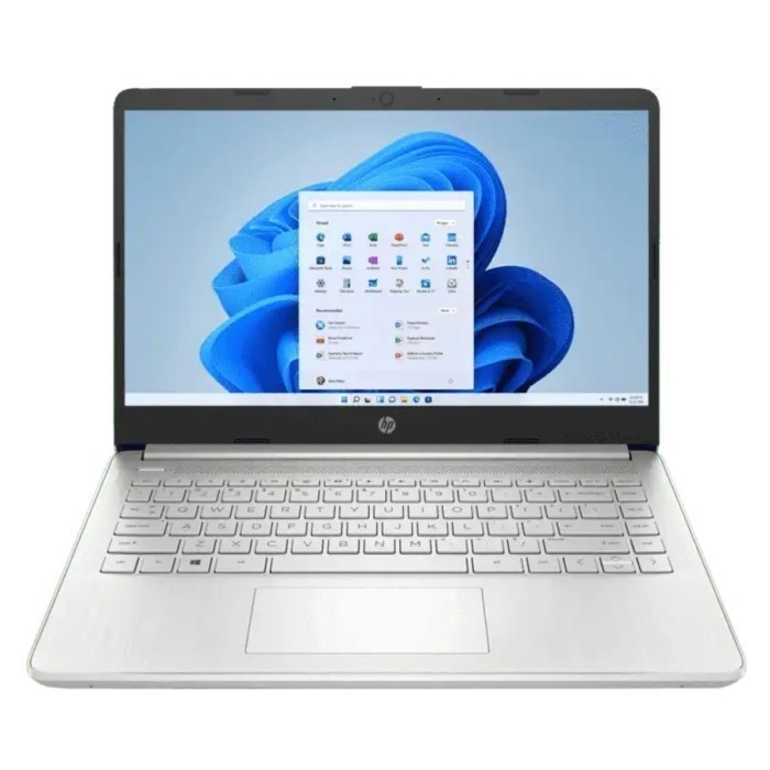 LAPTOP HP 14S DQ3109TU INTEL N4500 8GB 256GB 14HD BL WIN11HOME + OHS SILVER ORIGINAL TERLARIS