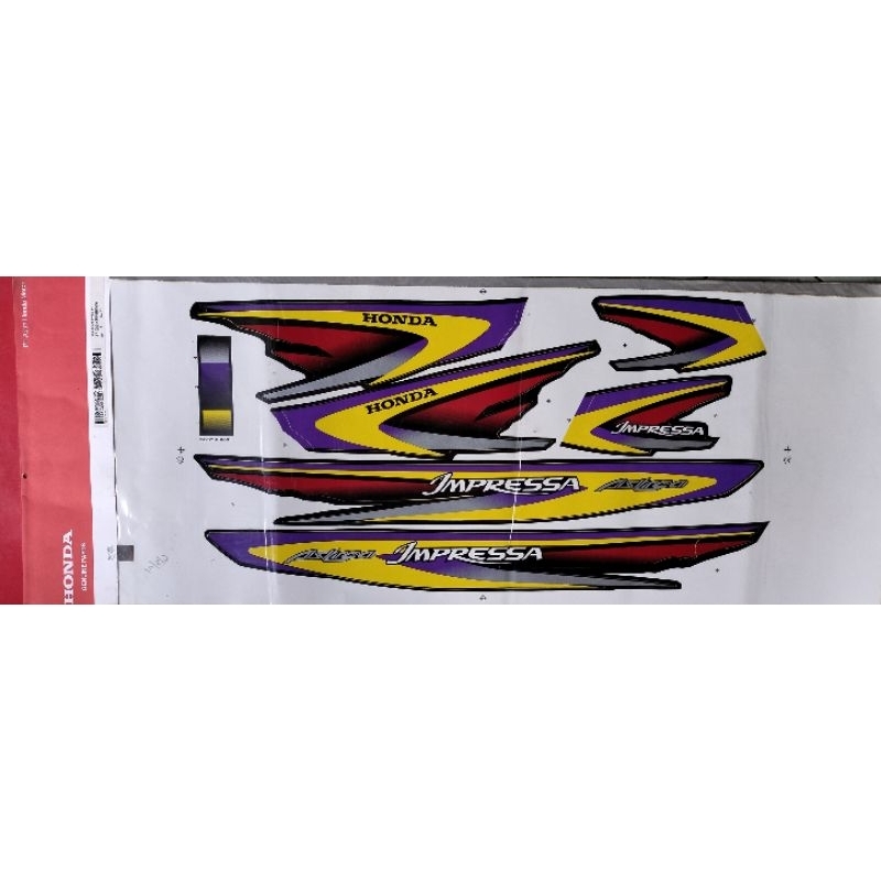 STRIPING  STIKER ASTREA ASTREA IMPRESSA ORIGINAL AHM
