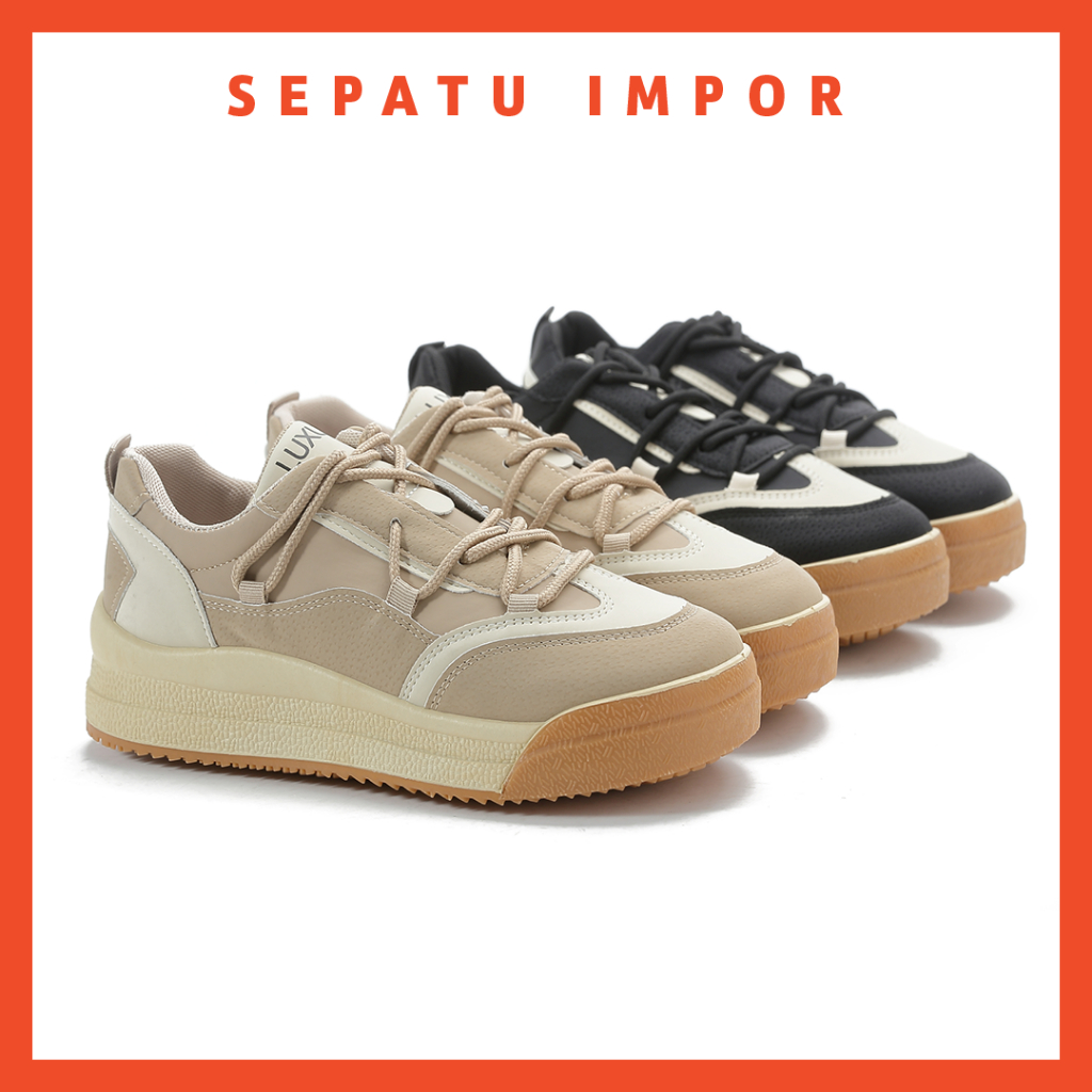 FREE KOTAK SEPATU!!! SALE!!! SEPATU WANITA SNEAKERS CANVAS FASHION KOREAN IMPORT PREMIUM - 8802