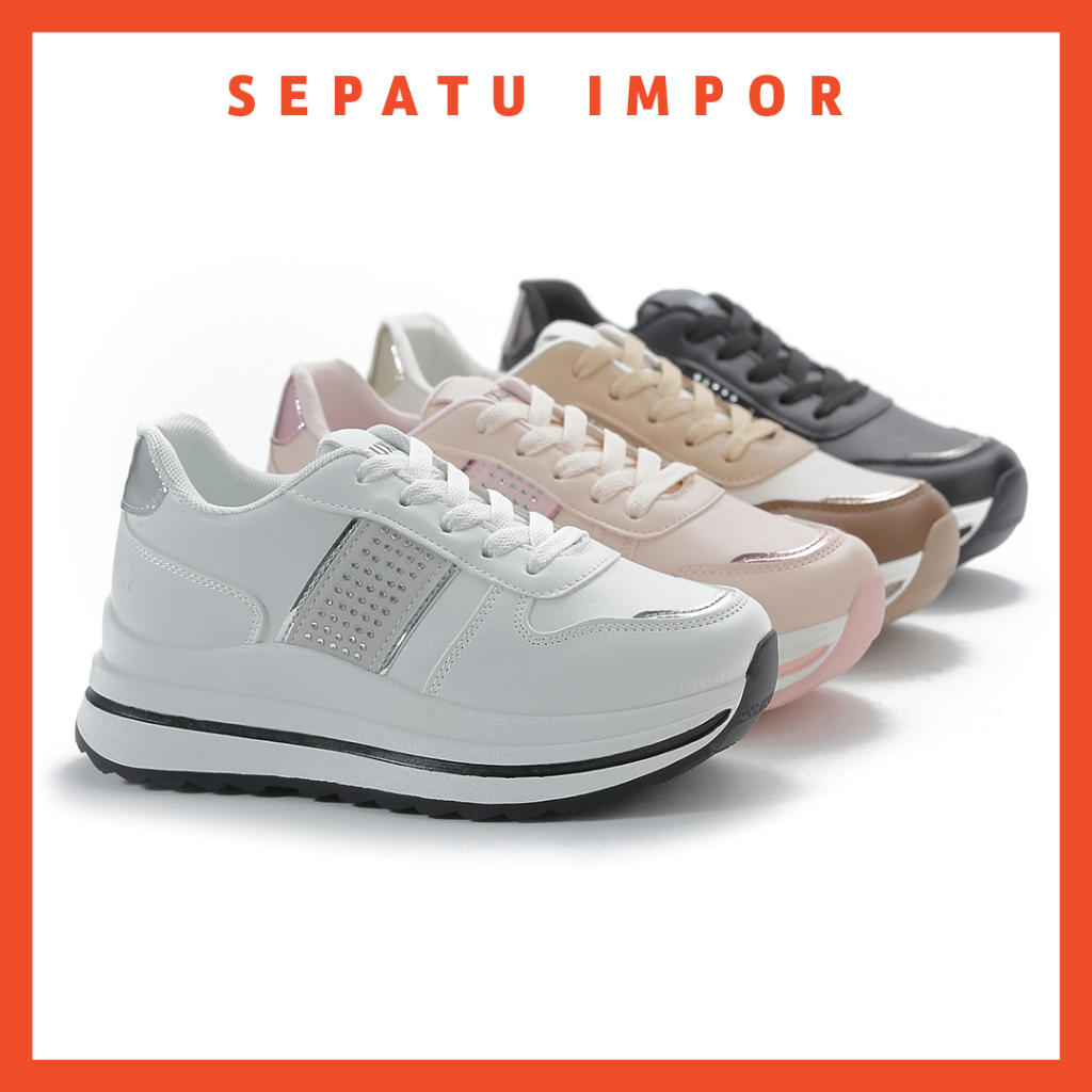 Dokter Sepatu Import - Sepatu Sneakers Wanita Shoes Sporty Import Premium Quality A2801 - Free Kotak Sepatu!!! Sale!!!