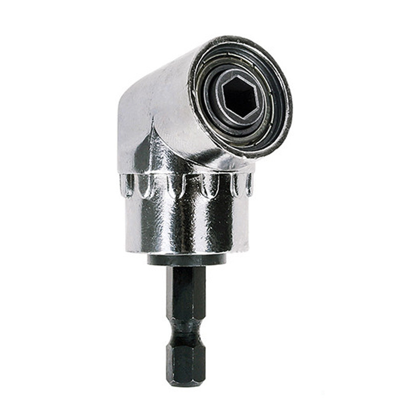 Mata Bor Extension Siku L Angle 60mm 1/4&quot; Right Angle Drill 1/4inch 105°