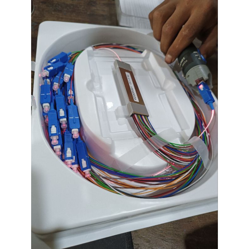 SPLITER PASIF 1X32 WARNA FIBER OPTIC