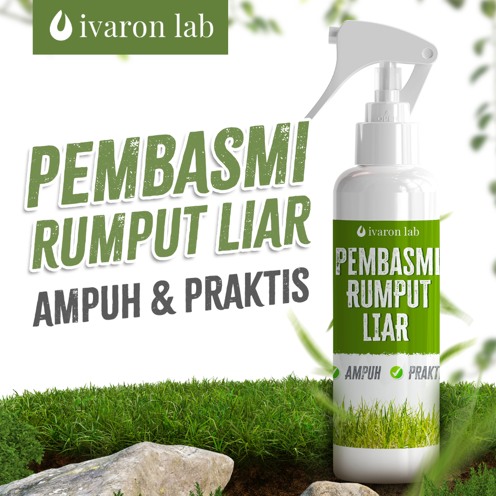 IVARON Racun Rumput Obat Pembasmi Rumput Liar Suket Pembunuh Gulma Mematikan