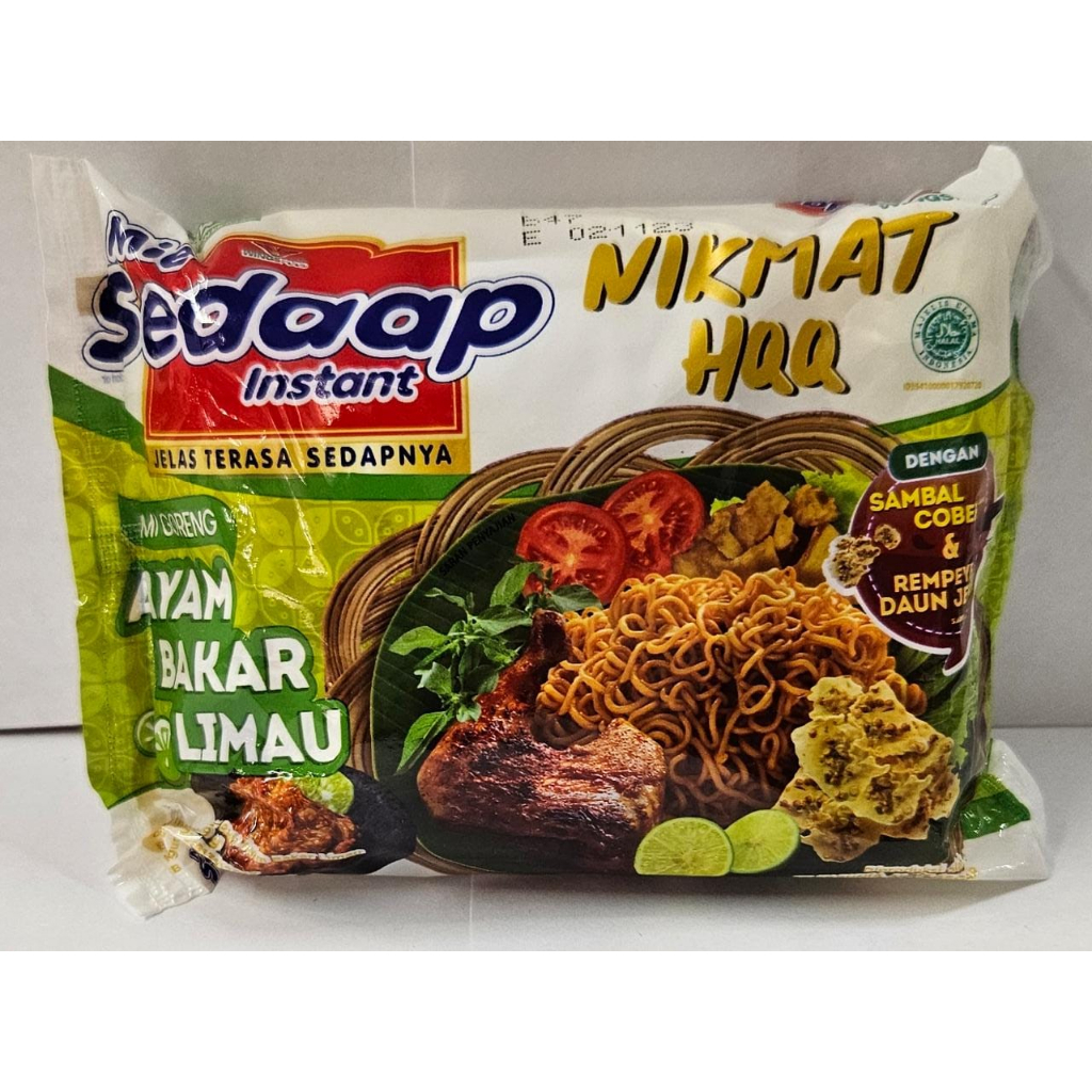 

Sedaap Mi Instan Goreng Ayam Bakar Limau 89 gram