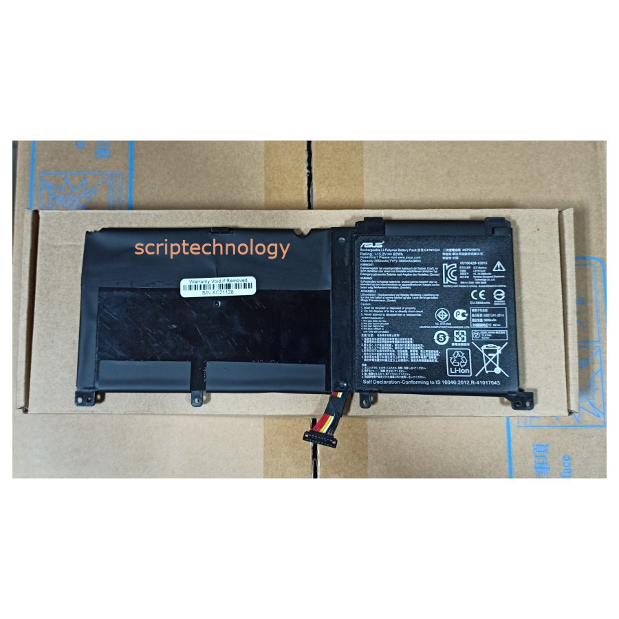 Baterai Asus ZenBook Pro C41n1524 G501 G501VW N501VW UX501VW G60V