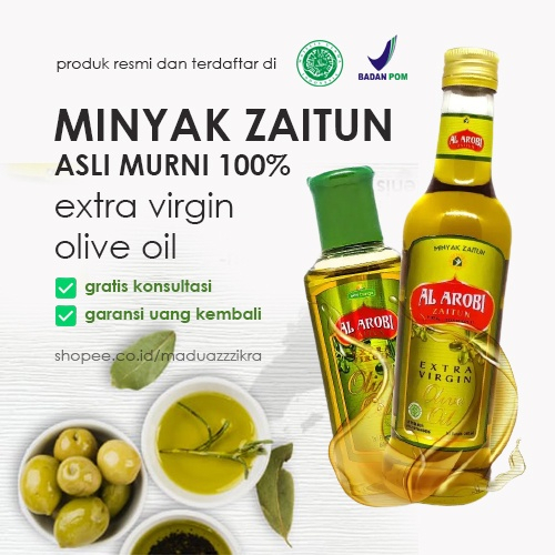 Minyak Zaitun 100% Al Arobi Extra Virgin 285 ml Minyak Zaitun Asli Murni Extra Virgin Untuk Rambut Bisa Langsung Diminum