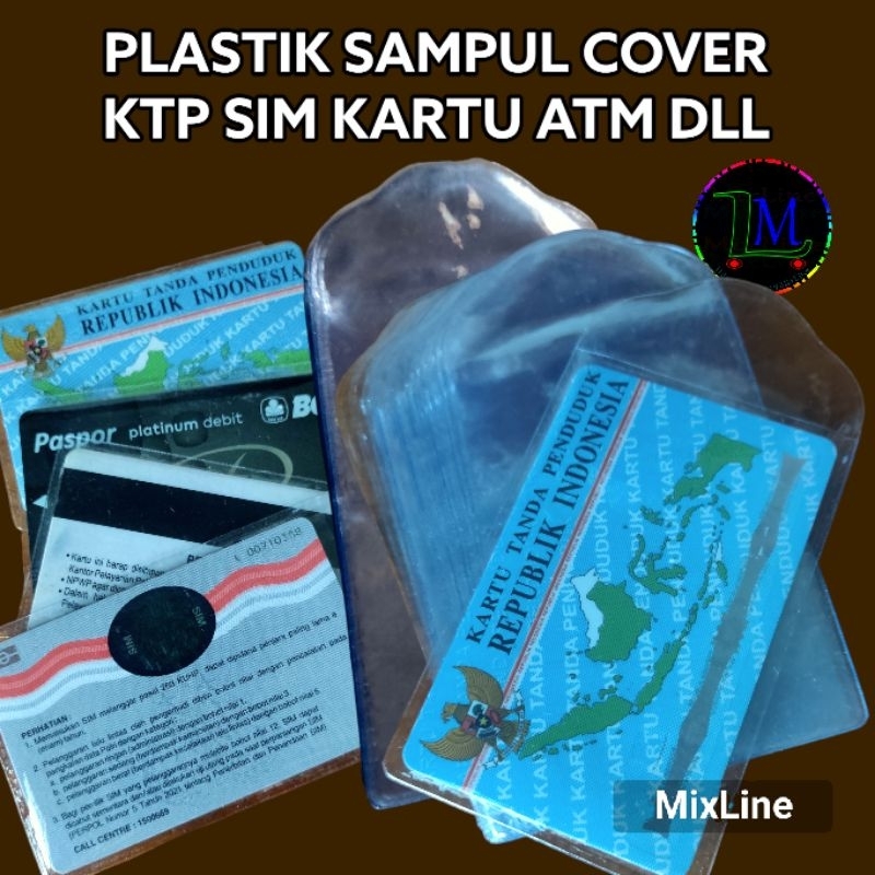 

Plastik Sampul Cover KTP SIM ATM KARTU