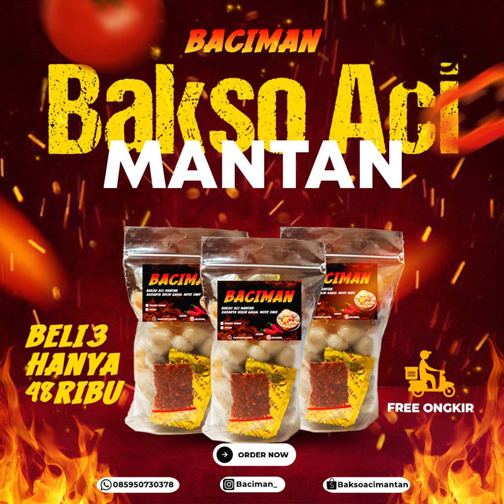 

Paket 3 Bakso Aci Mantan