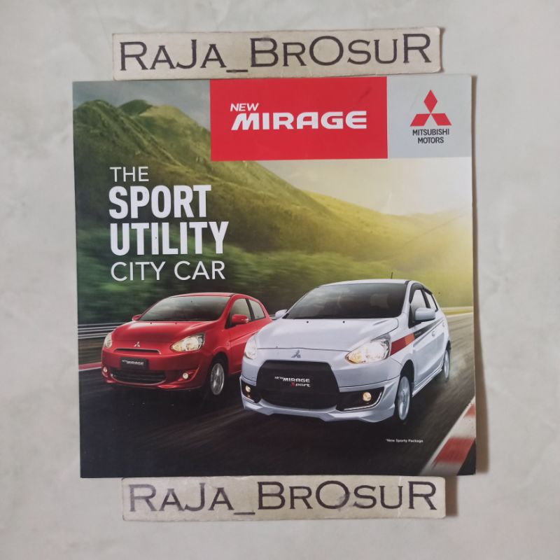 Poster brosur katalog leaflet Mitsubishi Mirage 2015