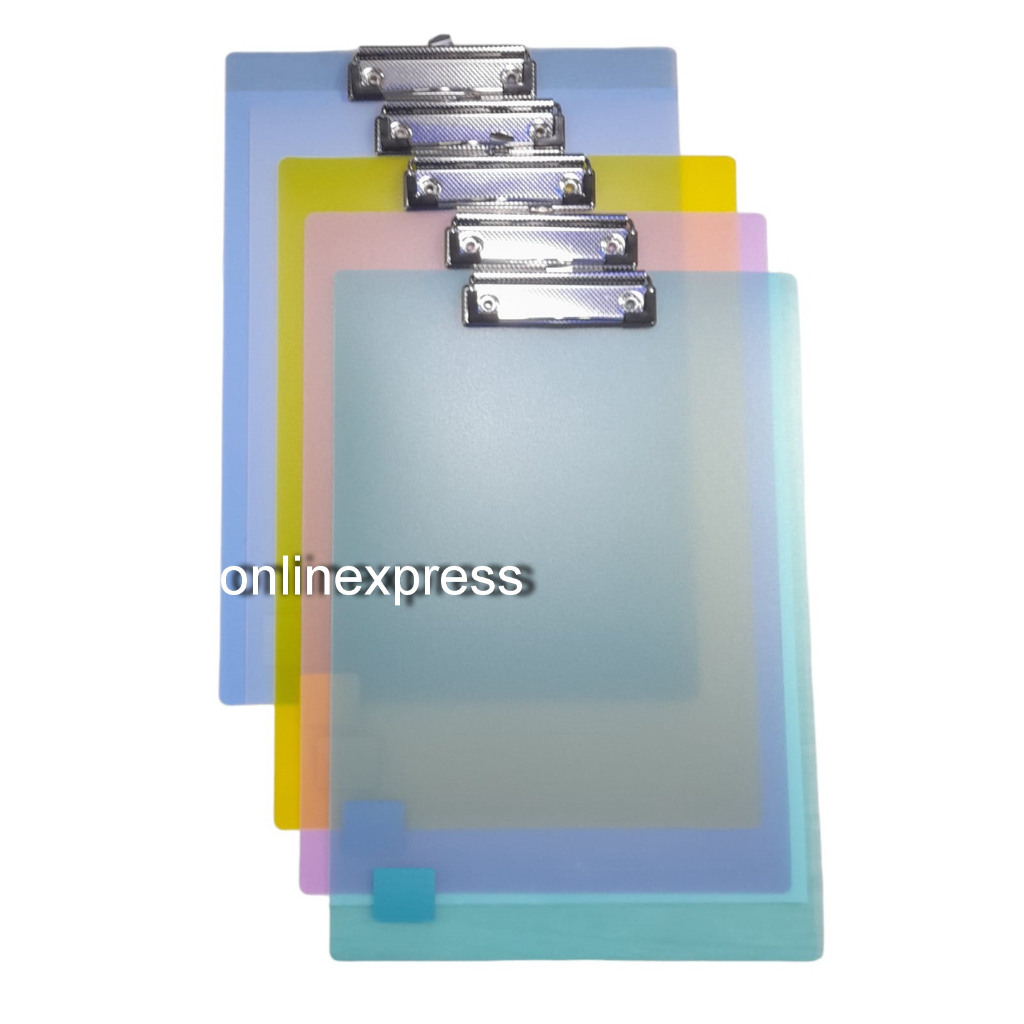 

Papan Ujian Transparan F4 / Papan Jalan Clipboard Folio / Plastik MIka