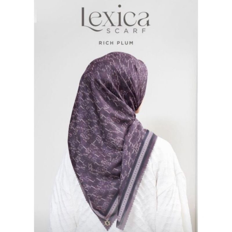 SOLD @DR3 - The Lexica Scarf WEARING KLAMBY - READY STOCK RICH PLUM