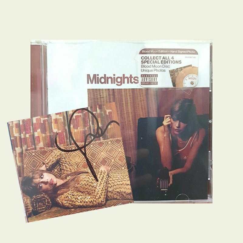 Taylor Swift Midnights Blood Moon Edition Signed CD Album