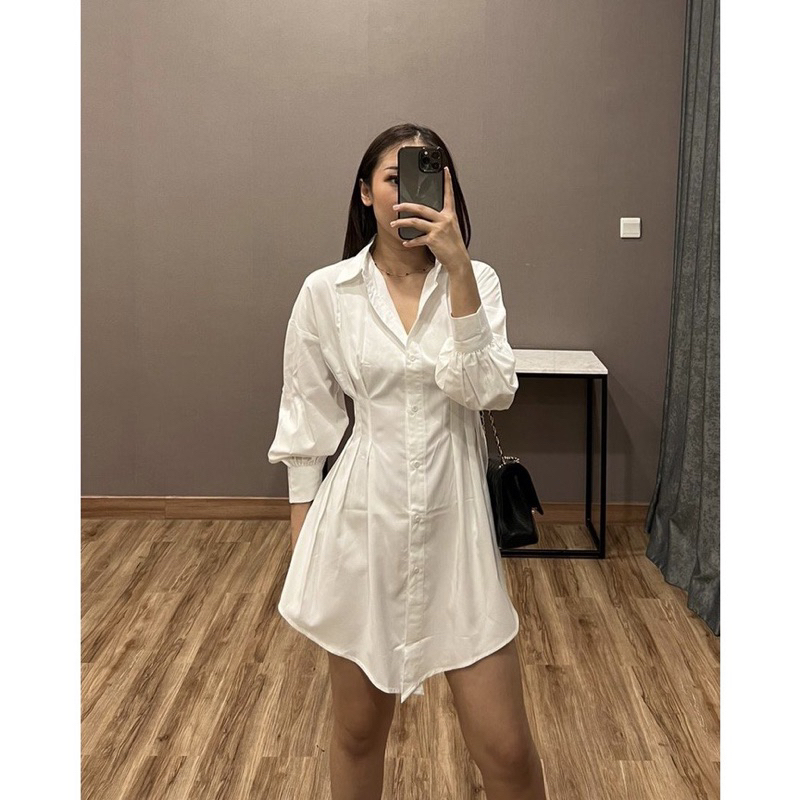 Modelano Amala Shirt Dress White