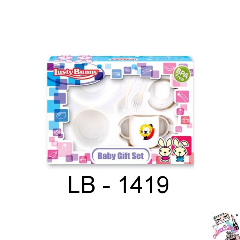 ☃️Cutezz_Ching1☃️Lusty Bunny Feeding Set Kemasan isi 6