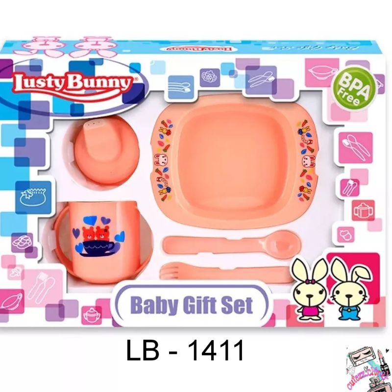 ☃️Cutezz_Ching1☃️Lusty Bunny Feeding Set Kemasan isi 5