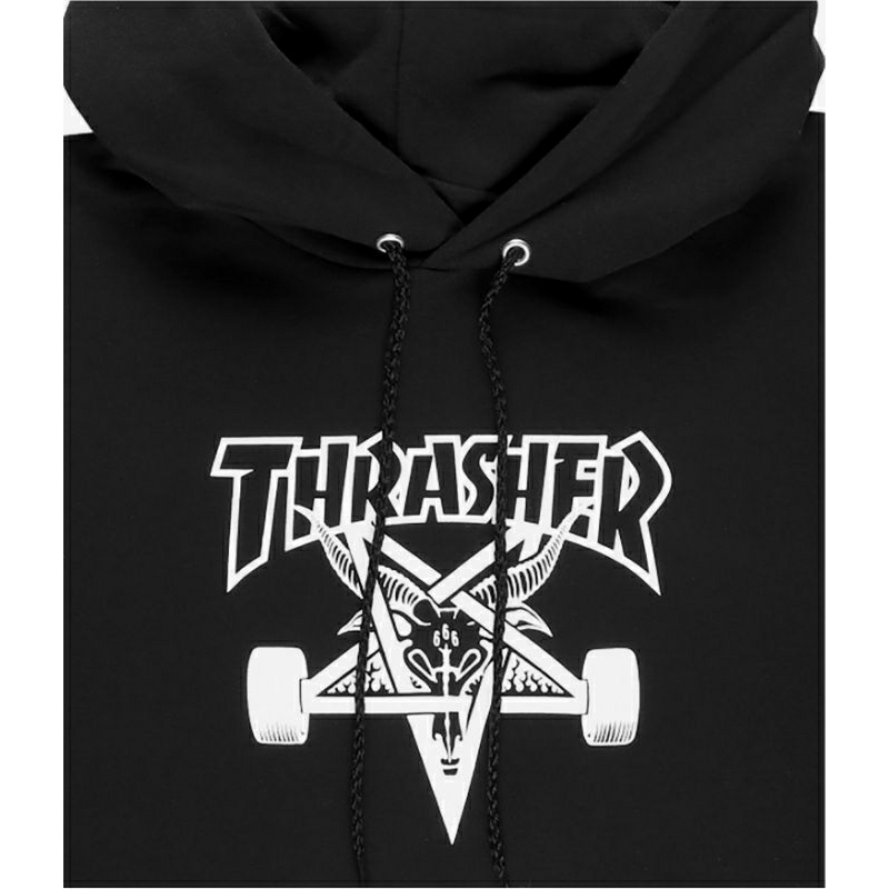 Jaket Thrasher Skategoat Pullover Hoodie Black M Lengan Panjang Original - Jacket Pullover Hoodie Pr
