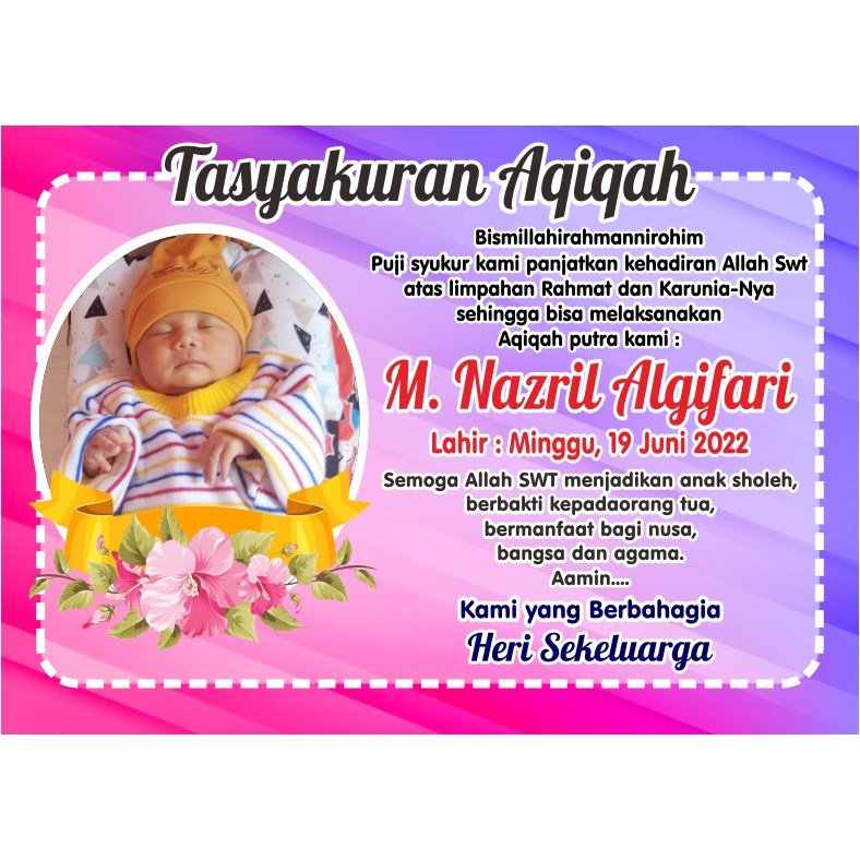 

Sticker tasyakuran / stiker marhabaan / sticker Aqiqah / stiker syukuran 4 bulan / sticker nasi kotak dll