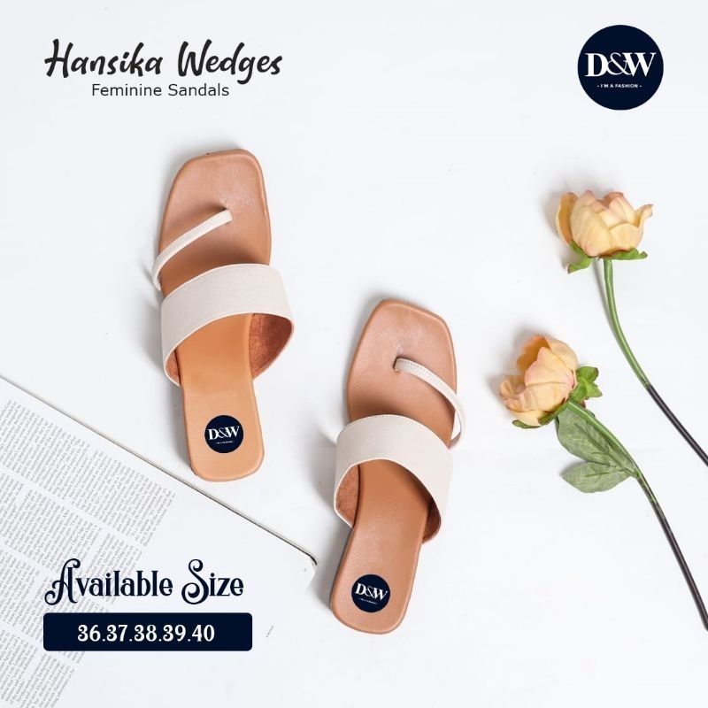 Hansika Sandal Wedges Premium by D&amp;W bisa Cod