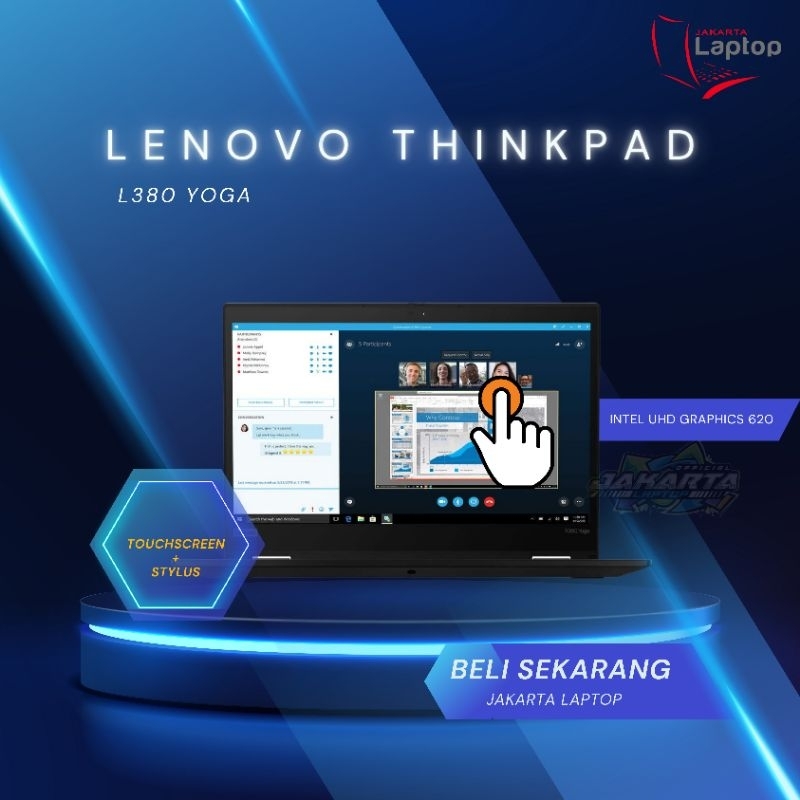 Lenovo Thinkpad Touchscreen L380 | L390 Yoga | Core i5 | Ram 32Gb | Ssd 512 nvme | Mulus Murah Bergaransi