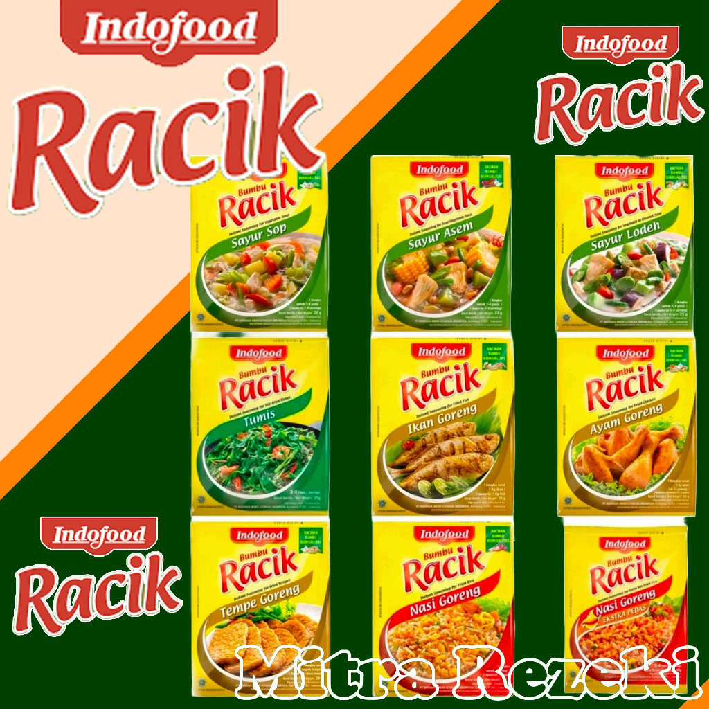 

INDOFOOD BUMBU RACIK INSTAN ANEKA VARIAN 33gr,22gr,20gr