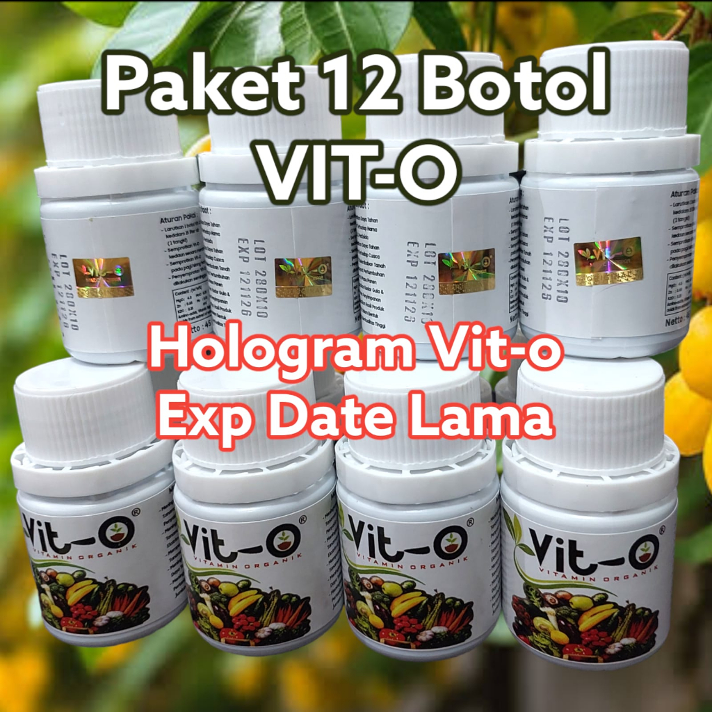 Pupuk Vit o Teknologi Jepang Bahan Organik Paket 12 Botol 50ml