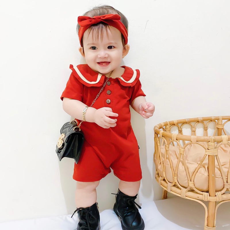 MINIQUIN Jimin Romper (Jumper bayi pendek 0-12 bulan)