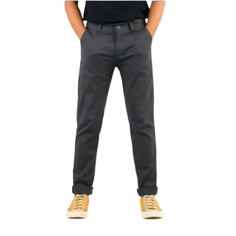 Celana Chino Panjang Pria Dewasa Slim Fit Bahan Diamond Combet