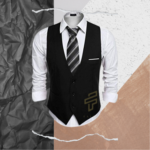 Faith - Rompi Jas Dewasa Warna Hitam Rompi Jas Pria Vest Formal Pria Rompi Dewasa