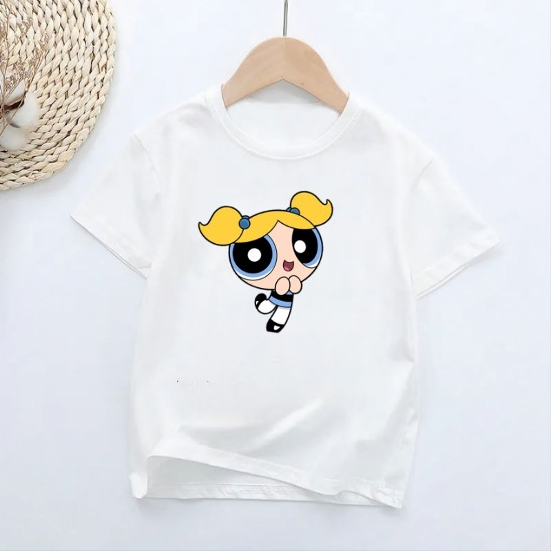 Kaos Anak Cewek Puffgirls Bubbles Baju Anak Lengan Pendek Atasan Anak Baju Oblong Kids 2-16Th Cod