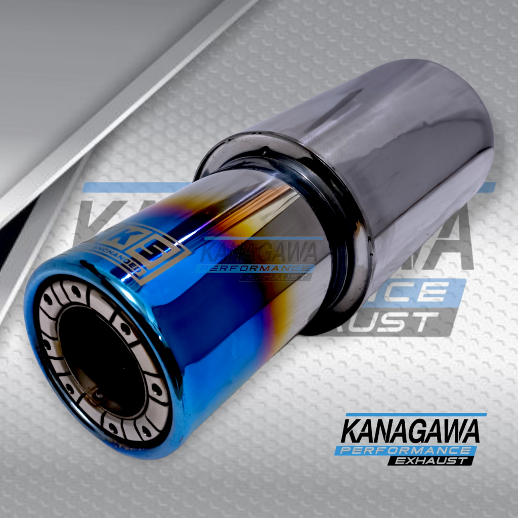 Knalpot Racing Mobil HKS Gronel Bass Adem Bulat Empuk Stainles