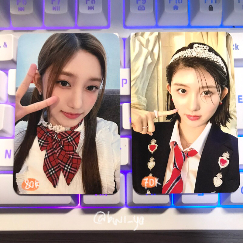 photocard pc benefit mukor music korea gaeul mokket leeseo ive