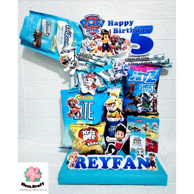 

Snack Tower tema PAW Patrol