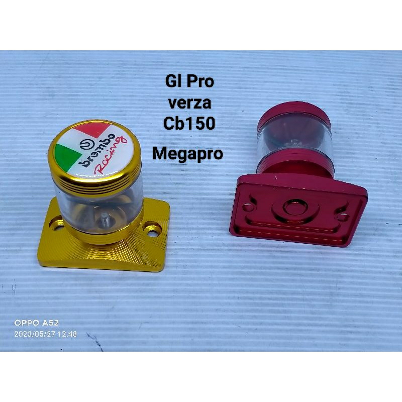 Tutup minyak rem brembo Gl pro megapro cb150 cbr150 verza stempel kaca transparan