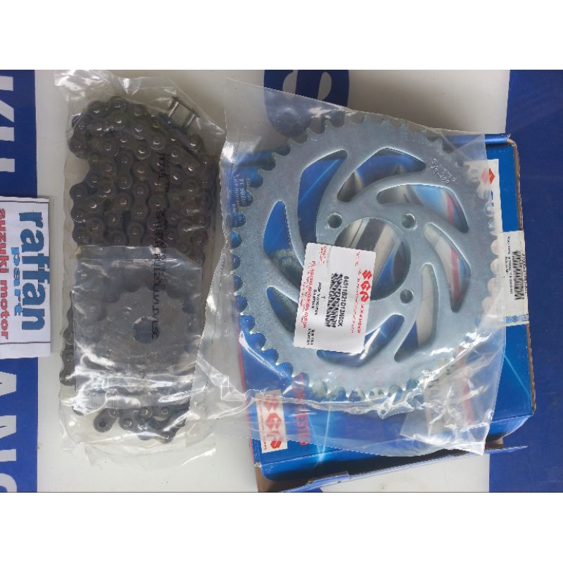 gir set suzuki satria 120 original sgp hiu lumba