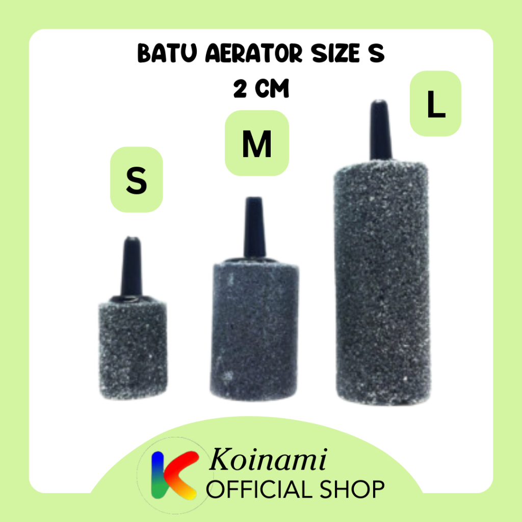 Batu Aerator Size S 2cm  / Air Stone / Batu Gelembung / Aerasi Aquarium / Oksigen Ikan