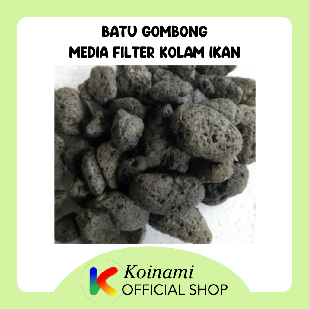 Batu Gombong media filter kolam ikan / aquarium