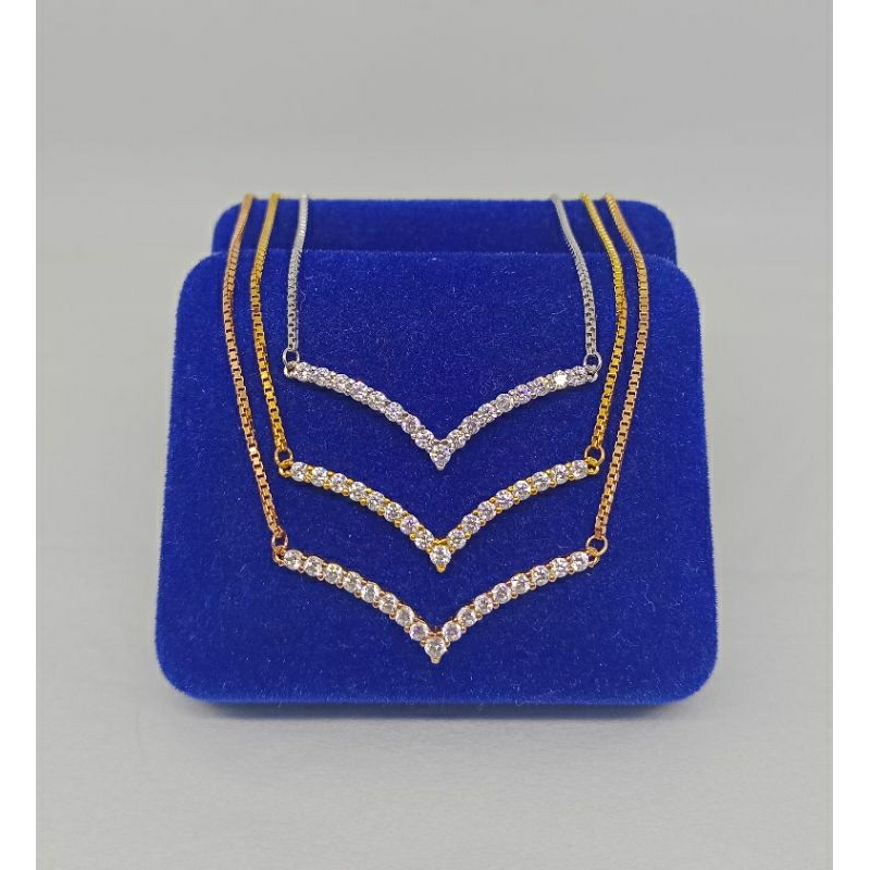 kalung koye rantai+listring mp(fuji)/perak asli silver 925 lapis emas/perhiasan fashion wanita terbaru