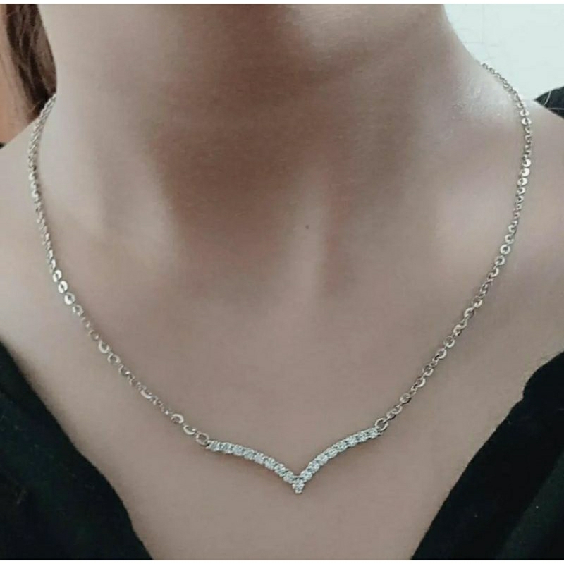 kalung koye rantai+listring mp(fuji)/perak asli silver 925 lapis emas/perhiasan fashion wanita terbaru