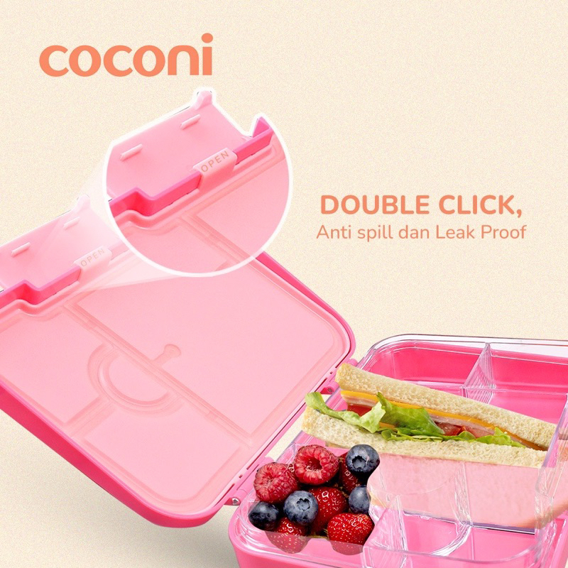 Coconi BenTo-Go Yummy Lunch Box Bento Box Kotak Bekal Makan Anak Kids Bento