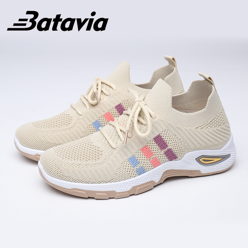 Batavia GROSIR impor sepatu kanvas wanita rajut sepatu wanita  sepatu hitam Sepatu Wanita Sport Women Sneakers A122