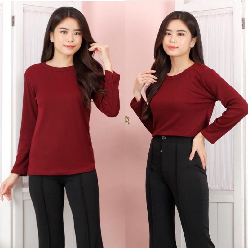 Kaos Knit Lengan Panjang //JF355