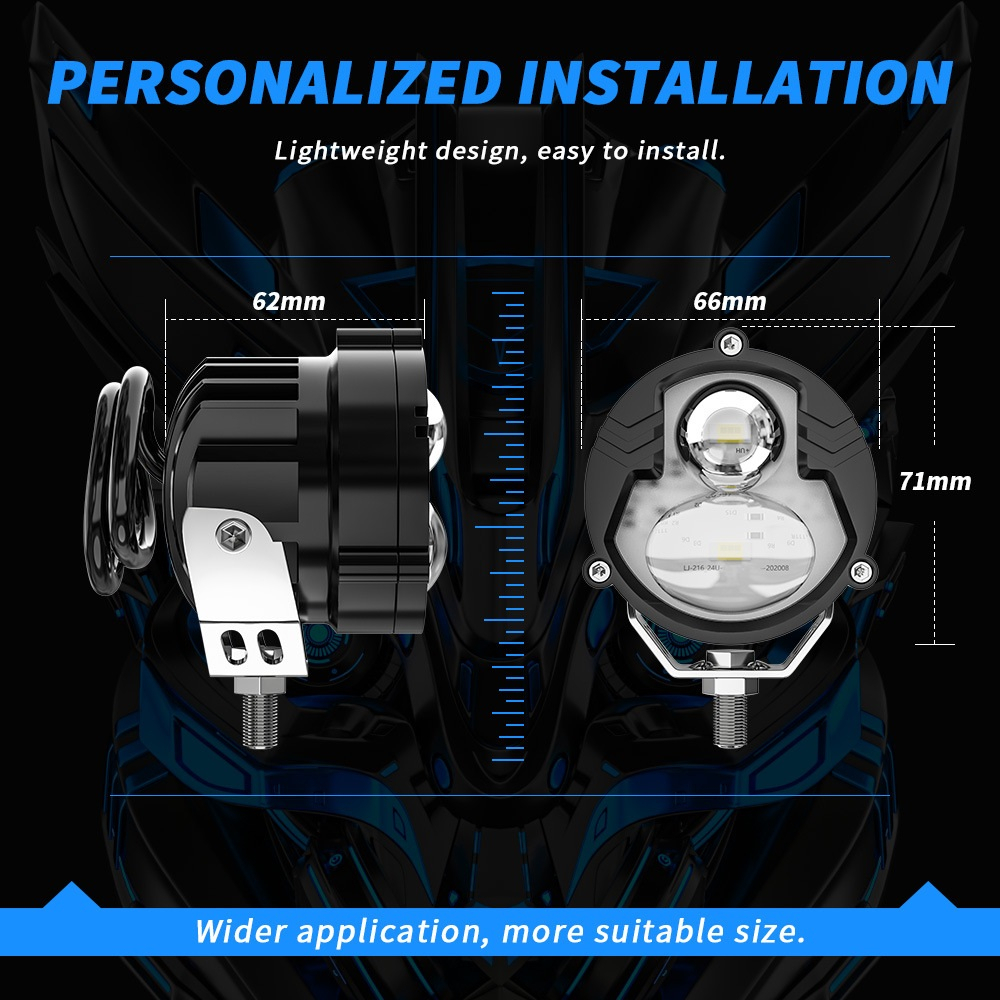 Lampu Tembak Sorot LED Laser Gun Vinyx D1 Lasergun D2 Foglamp Mobil Motor CSP