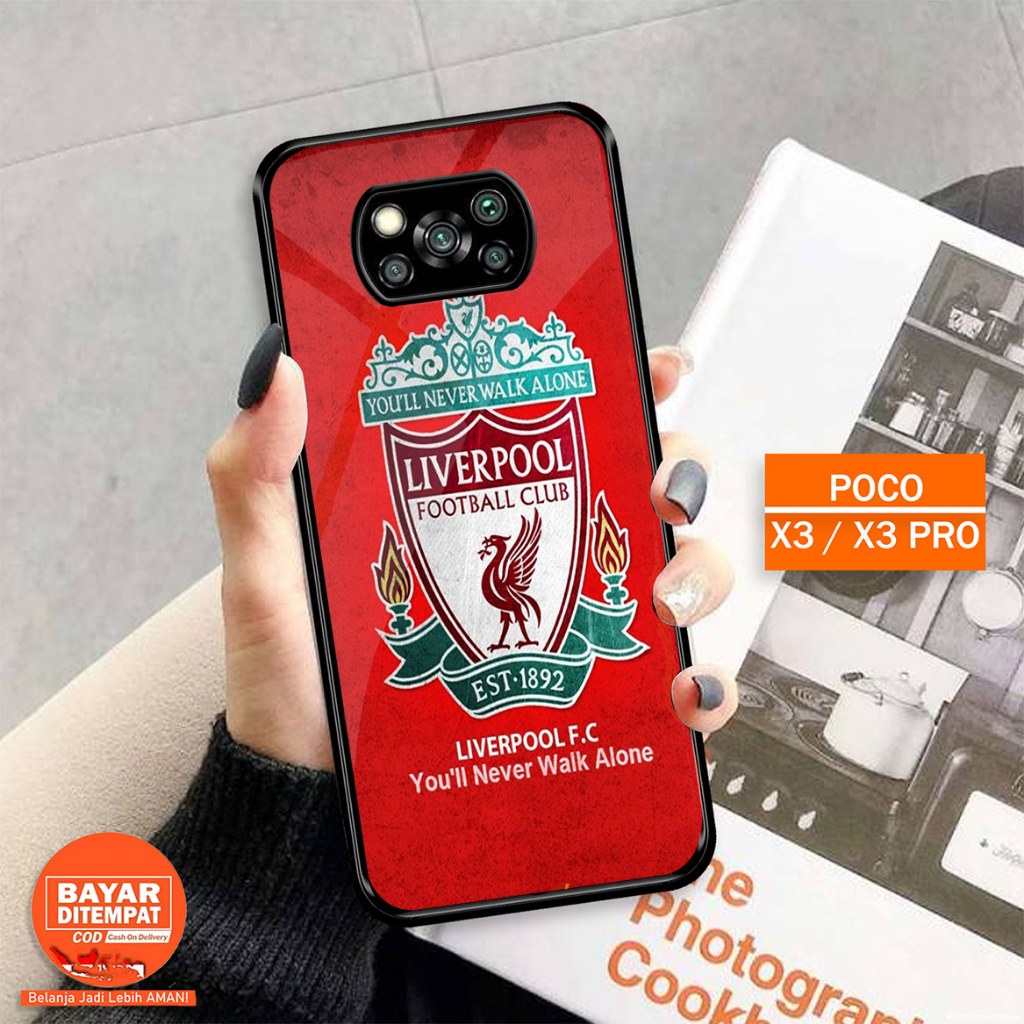 Case 2D Glossy Poco X3/X3PRO/X3NFC - Casing Hp Poco X3/X3PRO/X3NFC - MOTIF LIVERPOOL - CASE KILAU - 
