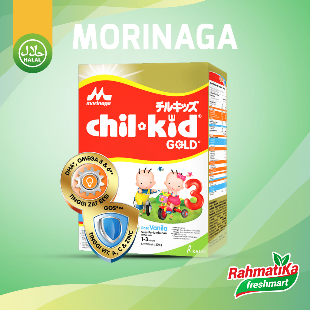 Morinaga Chil Kid Gold 3 Rasa Vanila 800g (2 sachet @400g)